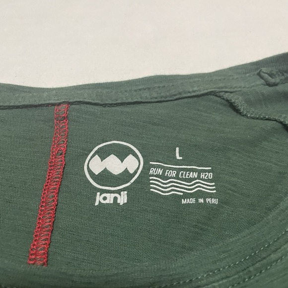 Janji Shirt Womens Size Large Green Performance Running Jogging Gym Long Sleeve - Picture 2 of 6